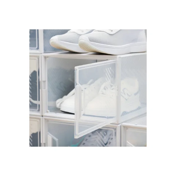 Neo White 12 pcs Transparent Large Shoe Storage Boxes
