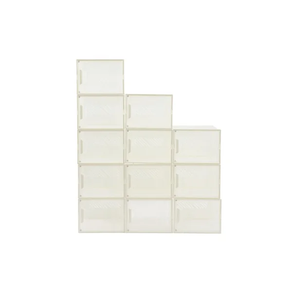 Neo White 12 pcs Transparent Large Shoe Storage Boxes