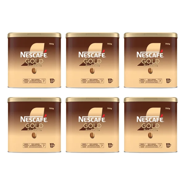 Nescafé Gold Blend Coffee Granules, 6 x 750g