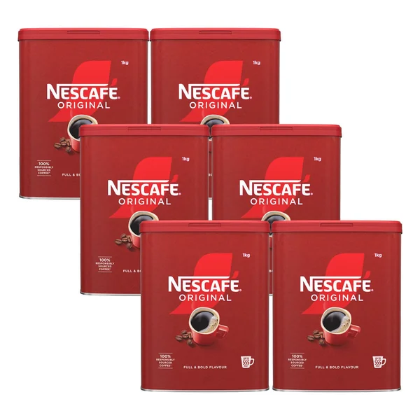 Nescafé Original Instant Coffee Granules, 6 x 1kg