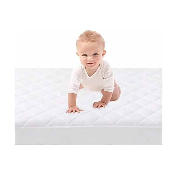 New Toddler Baby Cot Bed Mattress 140 x 70 x 7.5 cm - Breathable Crib Mattress with Polycotton Cover, Fits Various Cosatto, John Lewis Cribs - UK Fire Safe