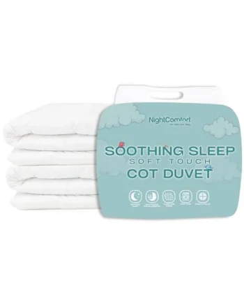 Night Comfort Luxury Anti-Allergy Hollowfibre Soft Touch Microfibre CotBed Duvet and Pillow Set (4.5 Tog Duvet)