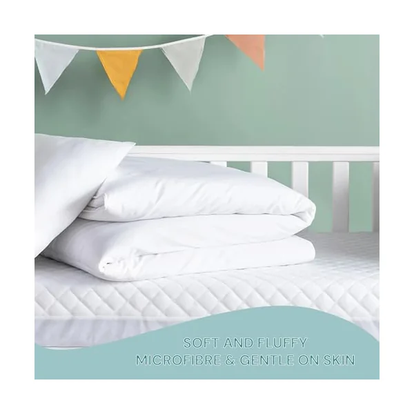 Night Comfort Luxury Anti-Allergy Hollowfibre Soft Touch Microfibre CotBed Duvet and Pillow Set (4.5 Tog Duvet)