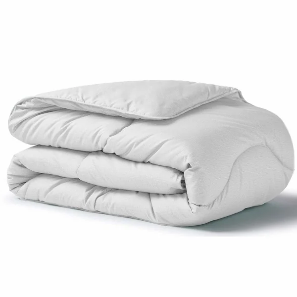 Night Lark Cloud Linen Print Coverless Duvet - Single