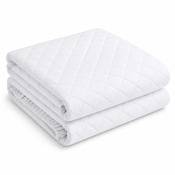NIGHT ZONE Microfiber Quilted Mattress Protector – Breathable Mattress Cover with 30cm Deep Fitted Skirt Soft Hypoallergenic Bed Protector for Ultimate Comfort and Protection (Single)