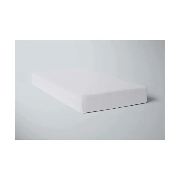 NightComfort Cot Bed Waterproof Mattress Protector for Baby Crib Bedding - Extra Deep Fitted 100% Cotton Crib Sheet Anti-Allergy, Breathable Cover for Newborn, Baby, Toddler, Kids, 120 x 60 cm White