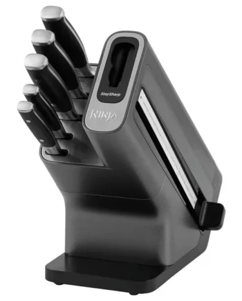 Ninja Stay Sharp 5 Piece Knife With Knife Block - Black