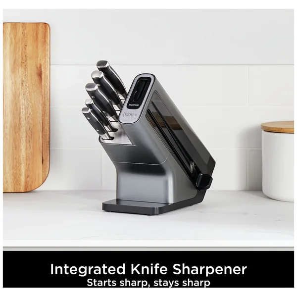 Ninja Stay Sharp 5 Piece Knife With Knife Block - Black
