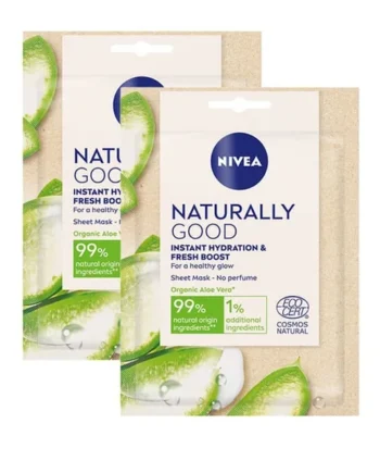 Nivea Naturally Good Aloe Vera Sheet Mask x2