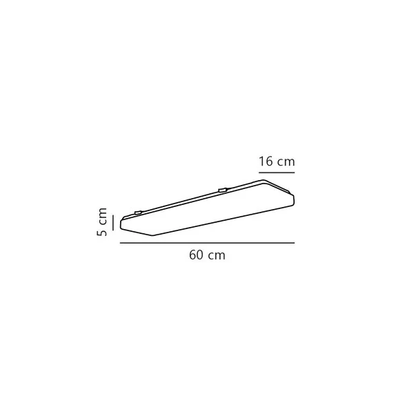Nordlux Trenton Plastic Batten Light Fitting 25,000 hrs White, LED