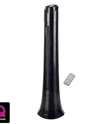 NSA Column Fan With Remote Control,Black TFDC-60-RC/bk