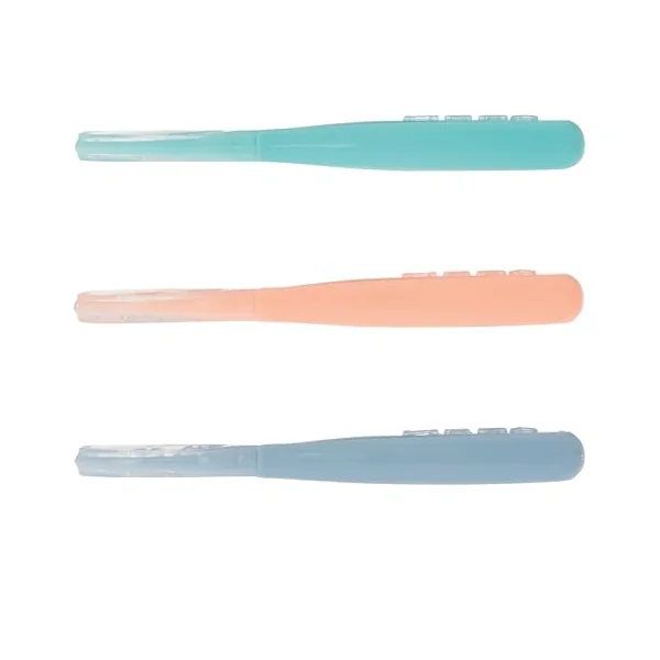 Nuby 3-Stage Baby's First Spoons Set - 3 Pack - 6+ Months - Baby Spoons with Easy Grip Handle - Pastels