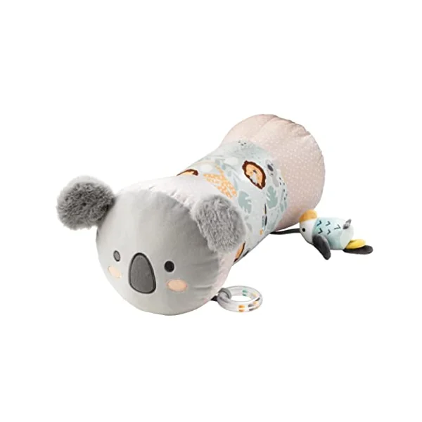 Nuby Animal Adventures Sit-Me-Up Baby Seat – Inflatable Sit & Play Floor Seat | Detachable Tray | Machine Washable | Suitable from 6 Months Plus & Animal Adventures Tummy Time Pillow