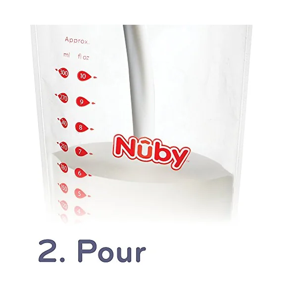 Nuby Breast Milk Storage Bags (Pack of 2)