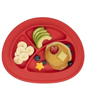 Nuby Silicone Sure Grip Miracle Mat, Fits Most High Chairs, 6 M+, Red | Fits Most High Chairs - 6+ Months - Red