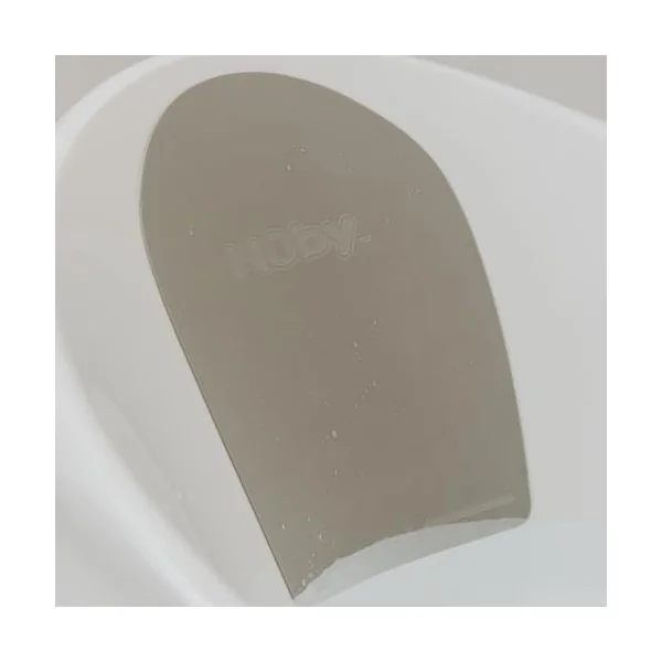 Nuby Sit Me Up Baby Bath with Built in Anti-Slip Bump and Soft Headrest - Bathtub Seat | Sitting Support | Suitable from 0-12 Months+ | Wash Cup and Plug Included