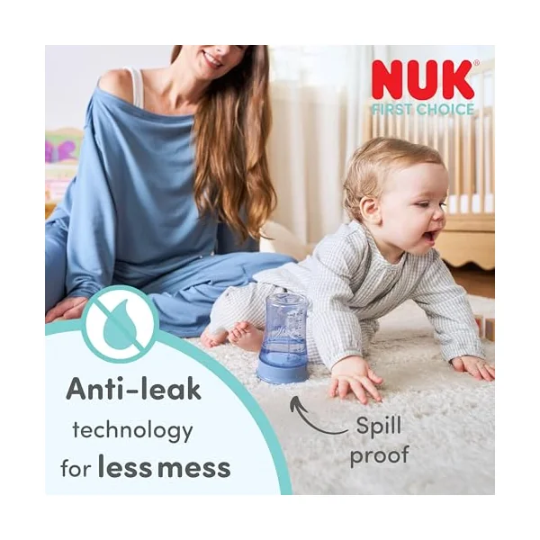 NUK Magic Cup Sippy Cup | 8+ Months | 230 ml | 360° Anti-Spill Rim to Drink from Any Direction | Leak-Proof | Washable | Disney Minnie Mouse