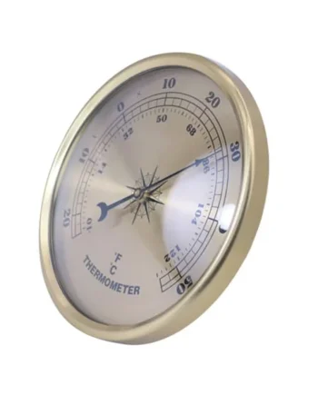 NUOBESTY Metal Temperature Gauge round Compact and Lightweight Metal Indoor Suitable for Factory and Baby Room Use