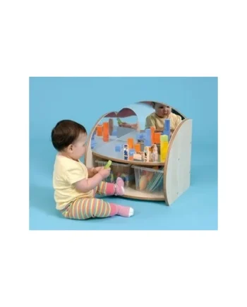 Nursery Mini Shelf with Mirrors
