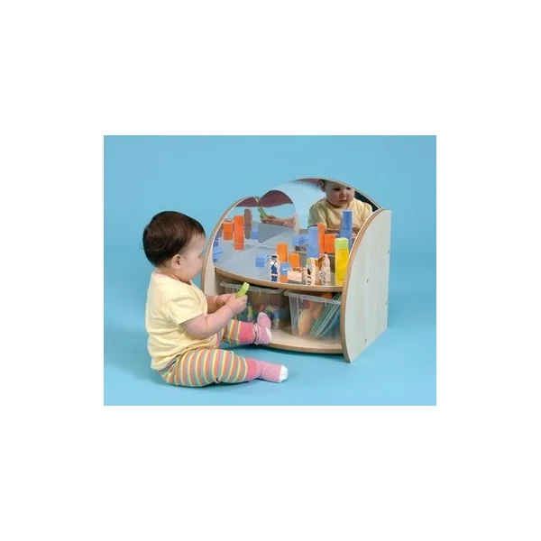 Nursery Mini Shelf with Mirrors