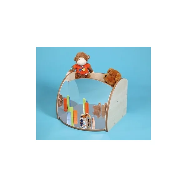 Nursery Mini Shelf with Mirrors