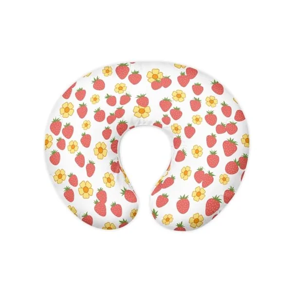Nursing Pillow Cover Nursing Pillows for Breastfeeding Fits The Original Support for Breastfeeding Nipple Shields for Breastfeeding Newborn Strawberries