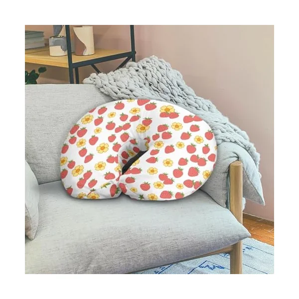 Nursing Pillow Cover Nursing Pillows for Breastfeeding Fits The Original Support for Breastfeeding Nipple Shields for Breastfeeding Newborn Strawberries