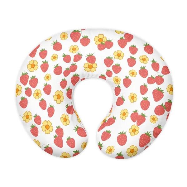 Nursing Pillow Cover Nursing Pillows for Breastfeeding Fits The Original Support for Breastfeeding Nipple Shields for Breastfeeding Newborn Strawberries