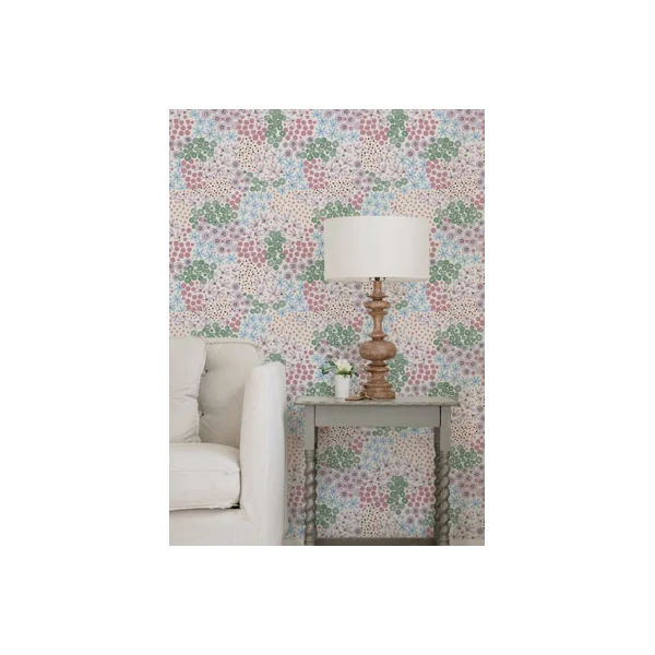 NuWallpaper NUS4849 Floral Bunch Multi Peel & Stick Wallpaper, Cool