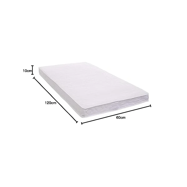 Obaby Pocket Sprung Mattress, 120 x 60 cm Baby Cot Mattress with Individual Pocket Springs and Removable Washable Cover