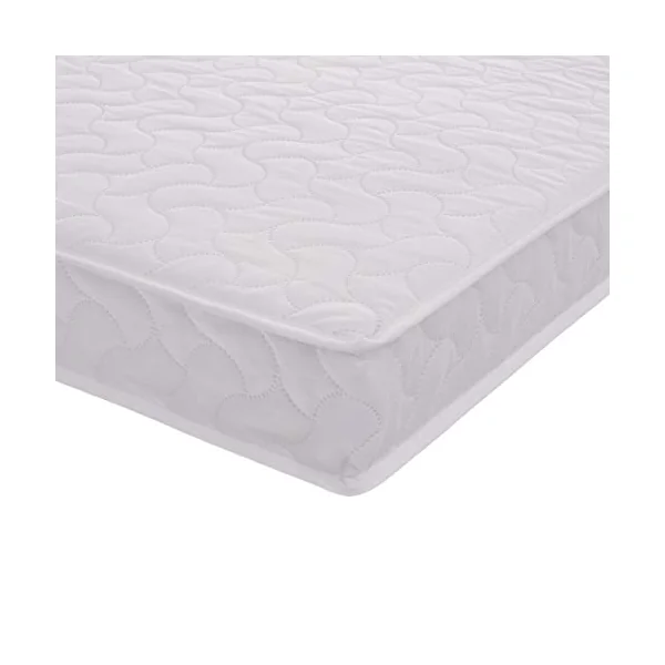 Obaby Pocket Sprung Mattress, 120 x 60 cm Baby Cot Mattress with Individual Pocket Springs and Removable Washable Cover