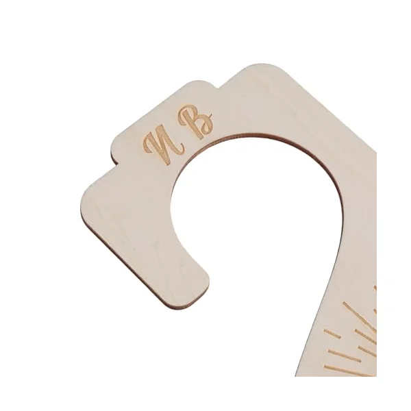 Of 7 Wood Baby Hanger Dividers Nursery Clothes Separators Clothing Organization Partition for Newborns to Toddler Baby Wardrobe Dividers