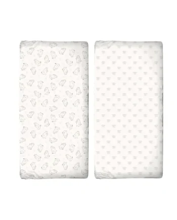 Official Gruffalo Cot Bed Sheets 140 x 70 cm Fitted Super Soft and Breathable Cot Bed Sheets Cozy Baby Cot Sheets 2 Pack Cream Gruffalo Pattern