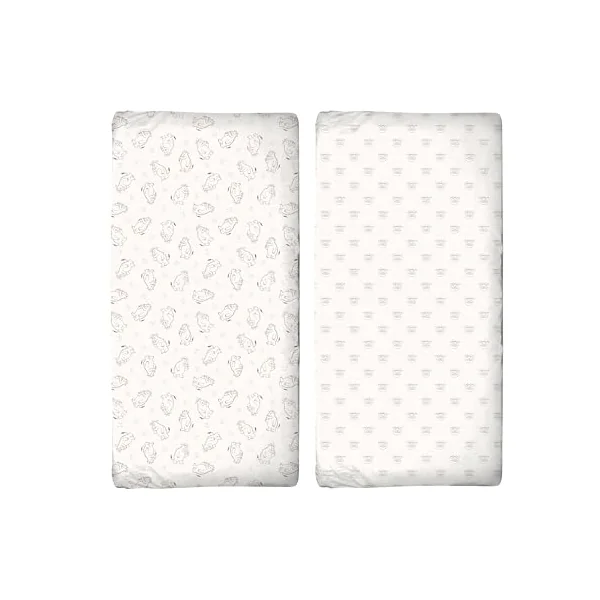Official Gruffalo Cot Bed Sheets 140 x 70 cm Fitted Super Soft and Breathable Cot Bed Sheets Cozy Baby Cot Sheets 2 Pack Cream Gruffalo Pattern