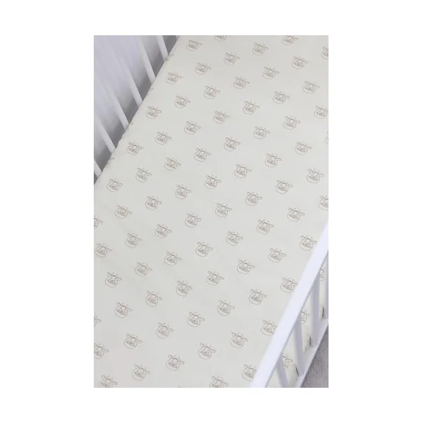 Official Gruffalo Cot Bed Sheets 140 x 70 cm Fitted Super Soft and Breathable Cot Bed Sheets Cozy Baby Cot Sheets 2 Pack Cream Gruffalo Pattern
