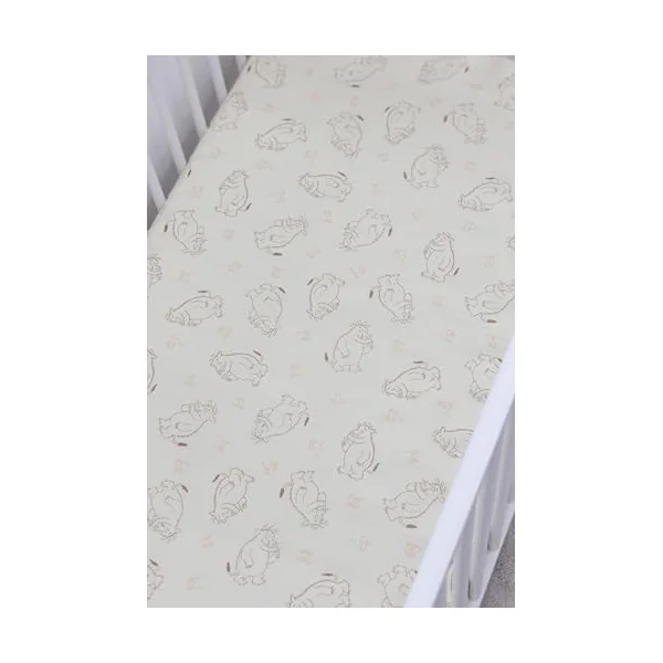 Official Gruffalo Cot Bed Sheets 140 x 70 cm Fitted Super Soft and Breathable Cot Bed Sheets Cozy Baby Cot Sheets 2 Pack Cream Gruffalo Pattern