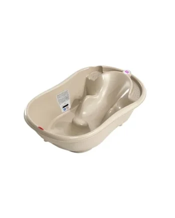 OKBABY Onda - Ergonomic Bath Tub for Baby Bathing 0-12 Months - Beige