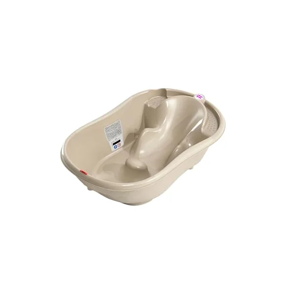 OKBABY Onda - Ergonomic Bath Tub for Baby Bathing 0-12 Months - Beige