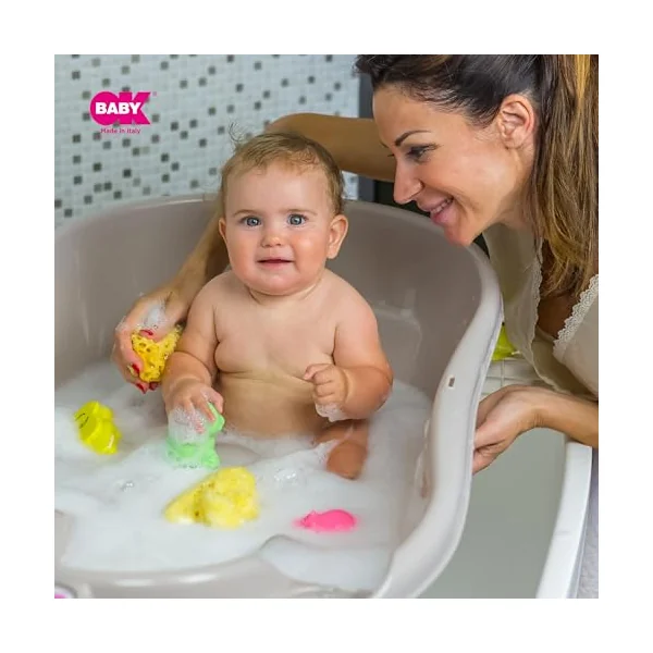 OKBABY Onda - Ergonomic Bath Tub for Baby Bathing 0-12 Months - Beige