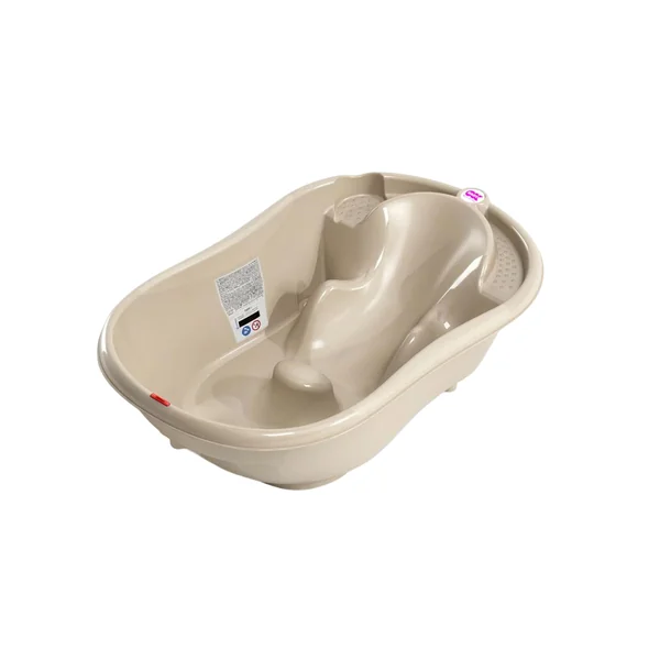 OKBABY Onda - Ergonomic Bath Tub for Baby Bathing 0-12 Months - Beige