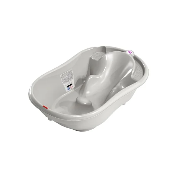 OKBABY Onda - Ergonomic Bath Tub for Baby Bathing 0-12 Months - Grey