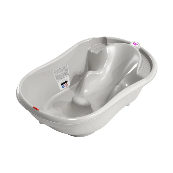 OKBABY Onda - Ergonomic Bath Tub for Baby Bathing 0-12 Months - Grey