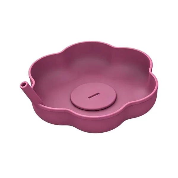 -On Holder for Children Safe Silicone Drip Catcher | Holder with straw for children hot days summer desserts Ren homemade outdoors