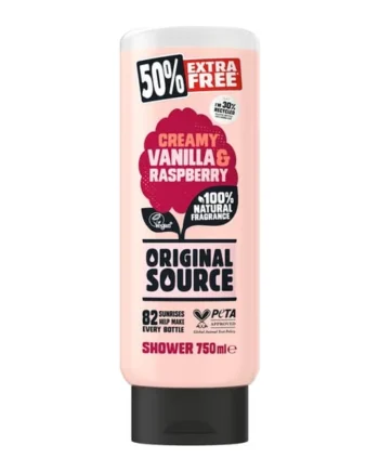 Original Source Creamy Vanilla & Raspberry Shower 750ml