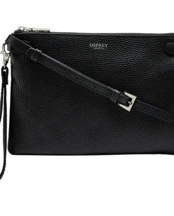 Osprey London Madison Leather Women's Cross Body bag, Black