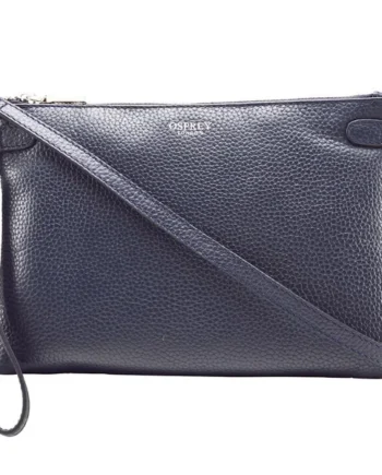 Osprey London Madison Leather Women's Cross Body bag, Navy