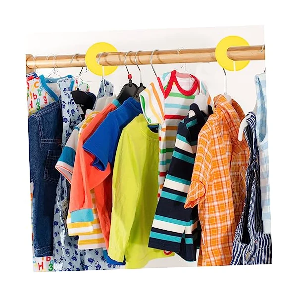 OUNONA 12pcs Clothes Divider round Hangers for Closet Boys and Girls Wardrobe Dividers Organizer for Nursery Closet
