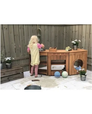 Outdoor Curved Play Kitchen