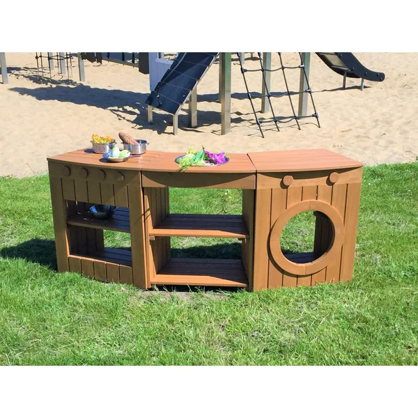Outdoor Curved Play Kitchen