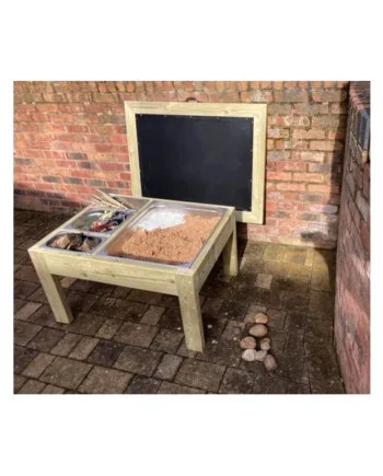 Outdoor Sand Table with Trays & Chalkboard Lid
